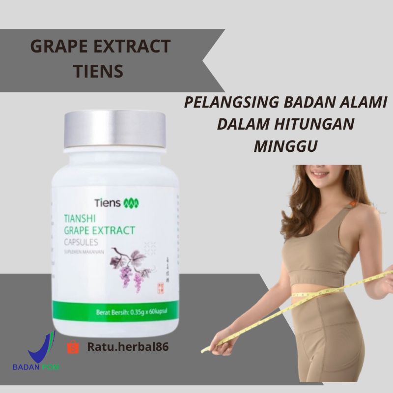 Tiens Grape extract Pelangsing & penurun berat badan Ampuh original Tianshi 100%