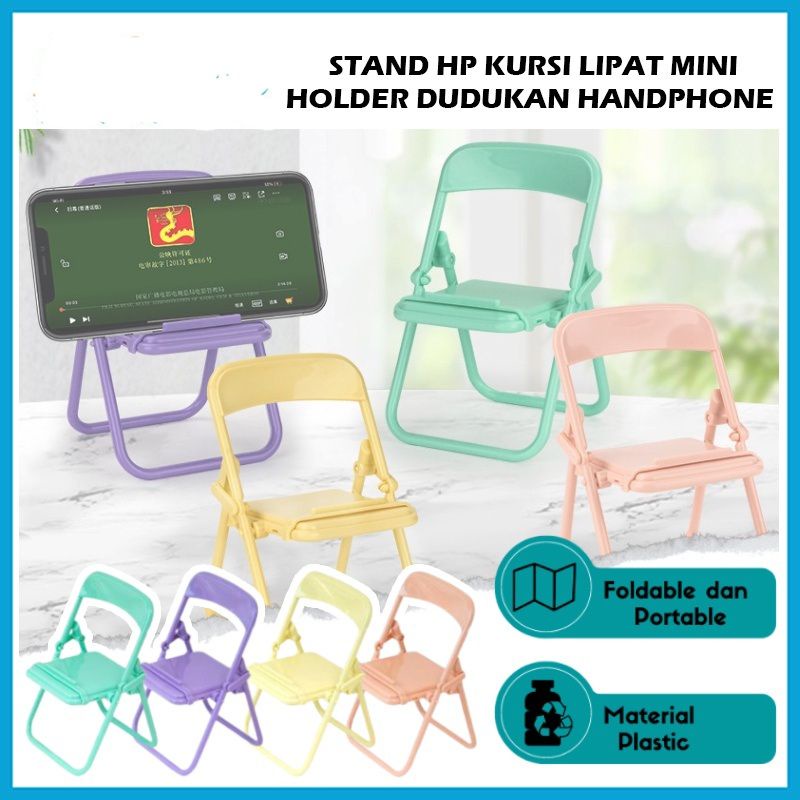 Stand Holder Hp Model Kursi Lipat Universal