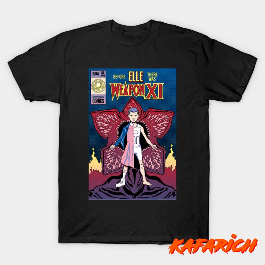 Kaos Custom Popular Weapon Xi Comic Book Eleven Marvel Comics Stranger Things Weapon X