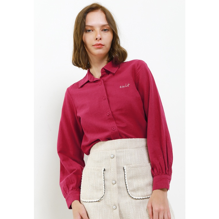 Kemeja Wanita Exit Original Cewek Effortless Katun Dorotea Blouse Perempuan