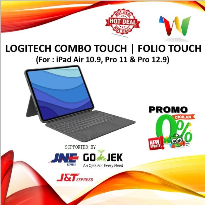 Terlaris Keyb Logitech Folio Combo Touch Keyboard Trackpad Ipad Pro 11 12.9 Air 4
