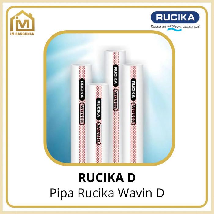 Terlaris Pvc Pipa Rucika / Wavin Putih Tipe D 2" / 3" / 4" / 5" / 6"