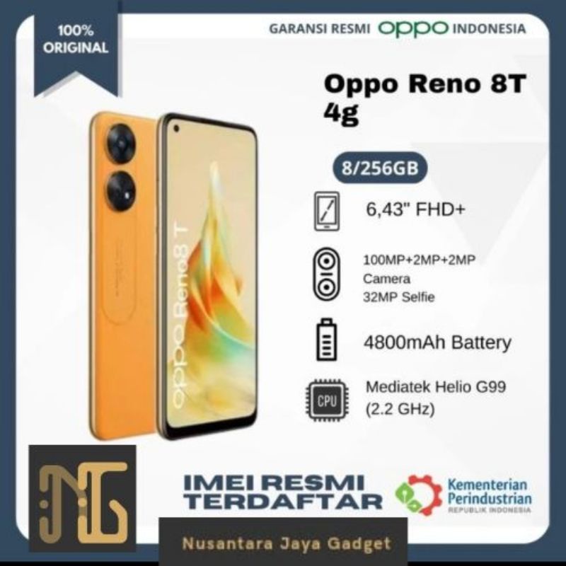 OPPO RENO 8T 4G 8/256 GB