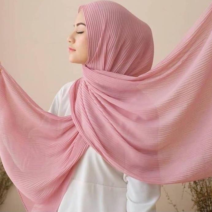 pashmina plisket ceruty baby doll lidi/kerudung/pashmina plisket/jilbab/hijab terpopuler 2021