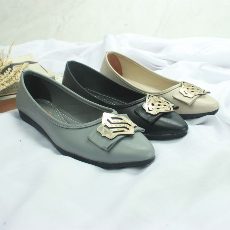 Sepatu Flatshoes Wanita Ballerina Flat Shoes An02