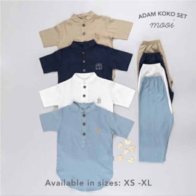 Mooi Adam Koko Set - Stelan Koko Anak (MO-AKS)