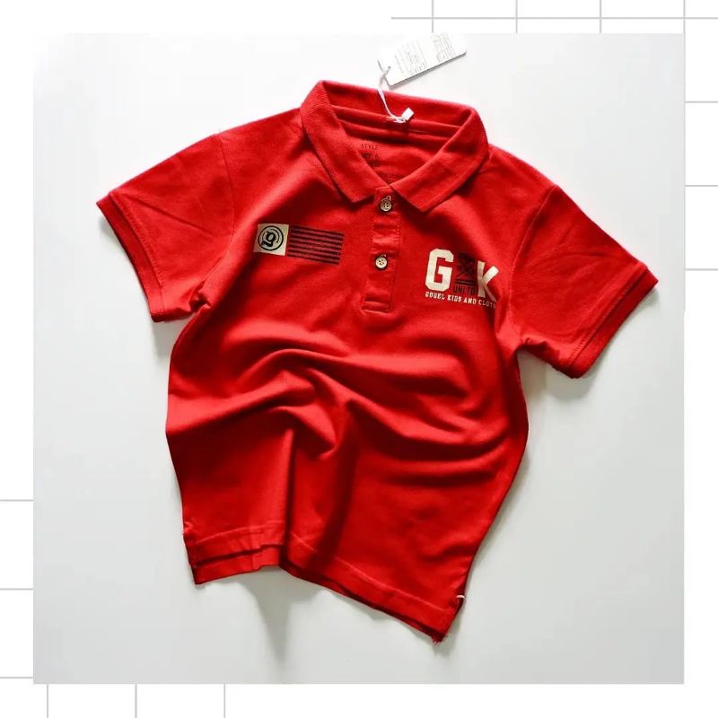 Kaos Polo Wangki Anak Laki Laki  Atasan Anak Cowok Bahan Lacos Premium Keren Berkualitas Distro