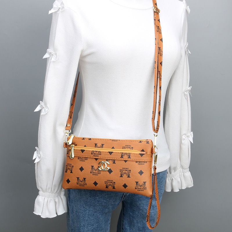 Sera Fashion Baru Wanita Kecil Tas Diagonal Tas Wanita Dompet Kopling Tas Ponsel Dompet Koin Tangan Membawa Kopling tas Dompet Panjang