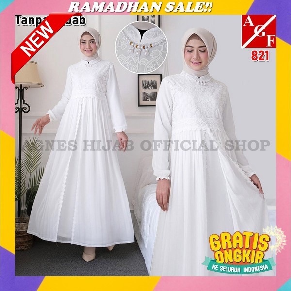 Sasikirana - Ameera Kaftan Bahan Ceruty Babydoll / Baju Gamis Wanita Terbaru 2023 / Gamis Kaftan Wan