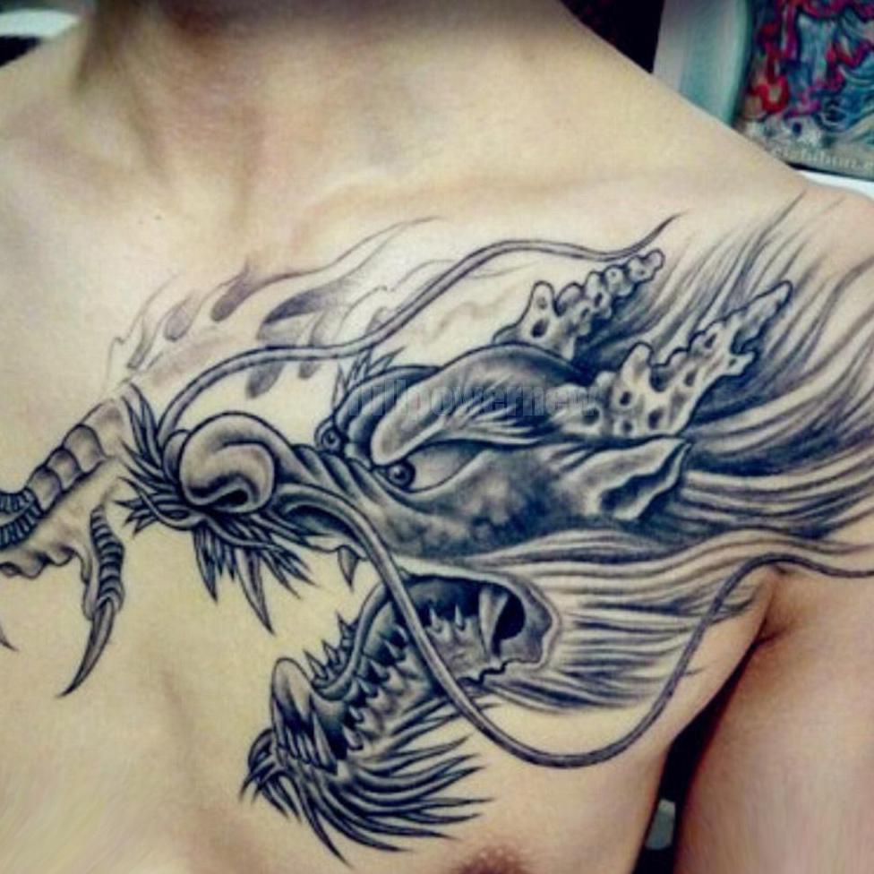 【flashϟsale】 Sticker Tato 3D - Tattoo Temporary - Tato Sementara Kepala Naga