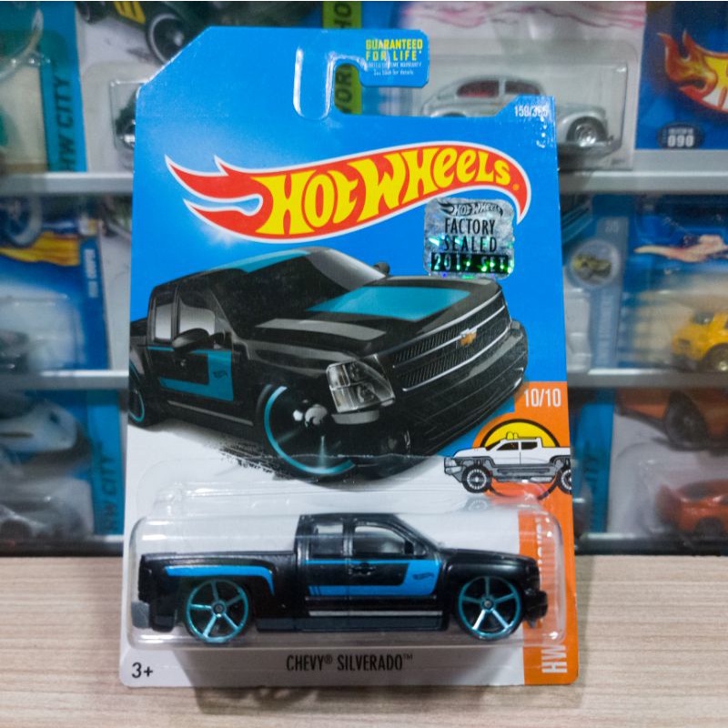 HOT WHEELS CHEVY SILVERADO BLACK - FACTORY SEALED