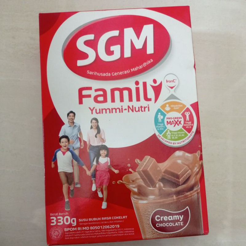 SGM FAMILY rasa cokelat 330g exp Mei 2024