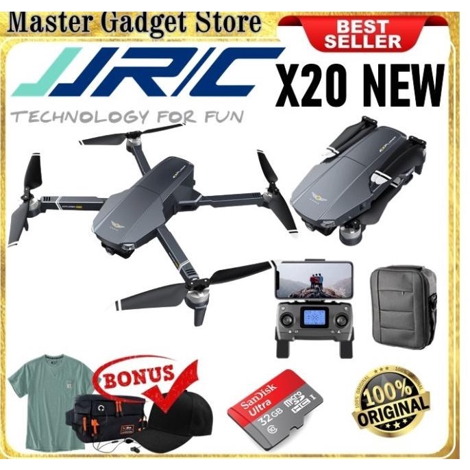 JJRC X20 MAX Anti Nabrak 6K IMX Camera 3-Axis Gimbal GPS 5G Drone