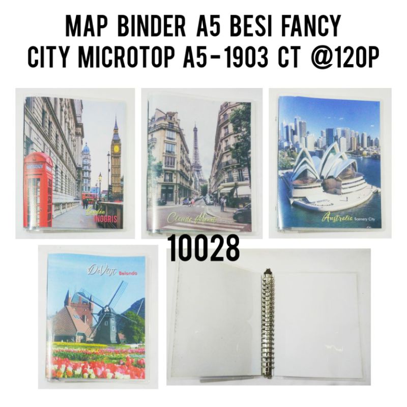 MAP BINDER A5 FANCY CITY A5 - 1903