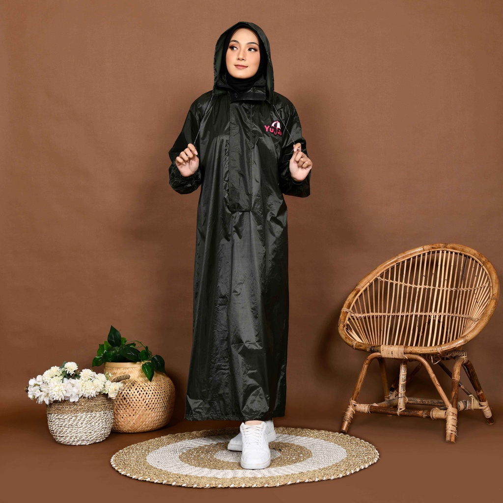 Jas Hujan Gamis Pria Wanita / Mantel Gamis Wanita Pria / Jas Hujan Hijab / Mantel Gamis Bahan Tebal