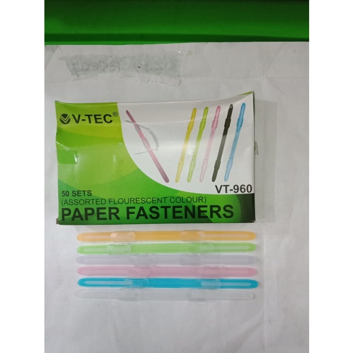 

HOT PROMO acco plastik paper fastener v tec murah