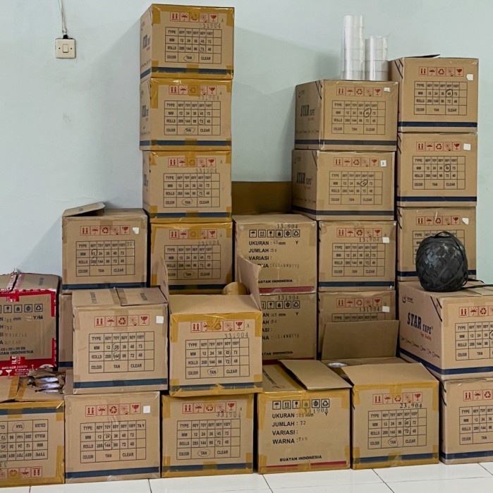 

DISKON lakban grosir 1 dus 90 yard