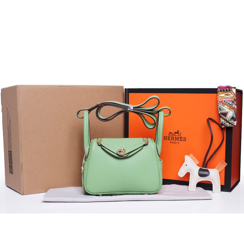 MM L18 LINDY 18 BHK  SHOULDER BAG IN GHW DOUBLE BOX KULIT ASLI KULAS KULIT LENTUR