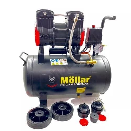 Mollar Ac-1024S Kompresor Silent Oiless 24L 500W Mesin Pompa Angin