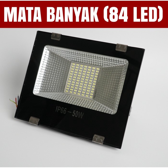 Terlaris Lampu Sorot Tembak Led 50 Watt Mata Banyak 84 Mata Led Floodlight