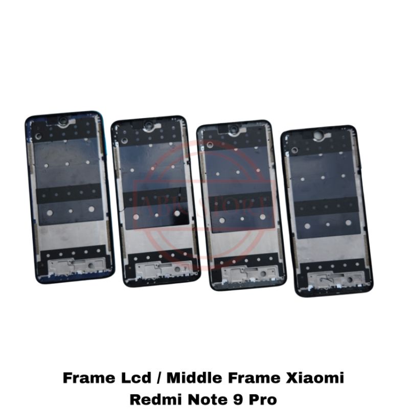 FRAME LCD - TULANG TENGAH BAZEL - TATAKAN LCD XIAOMI REDMI NOTE 9 PRO