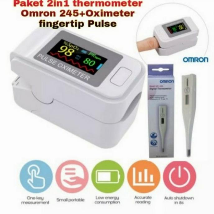 paket oximeter pulse so911 termometer omron mc245