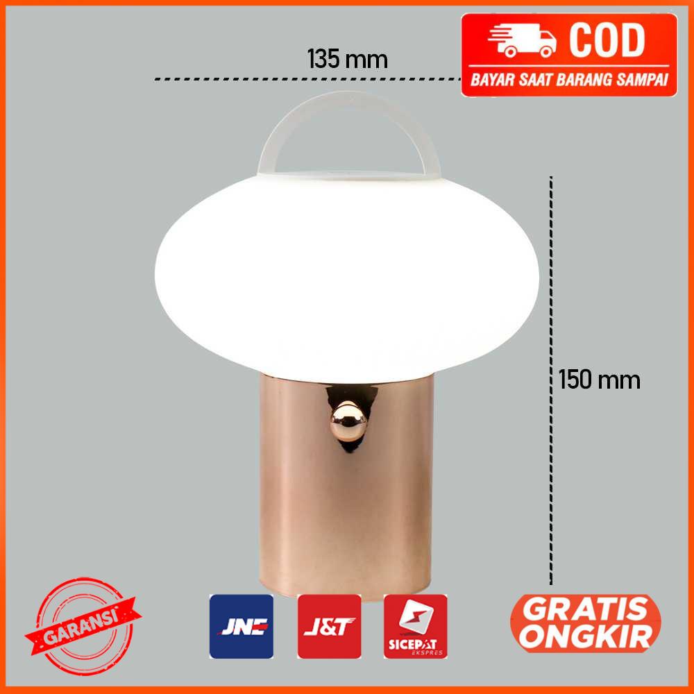 Lampu Meja Hias LED Rechargeable Cool White 371