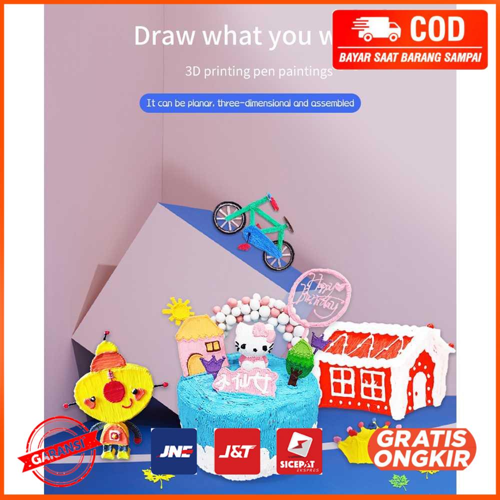 Pulpen 3D Anak Magic Drawing 3 Filament 3041-2Y