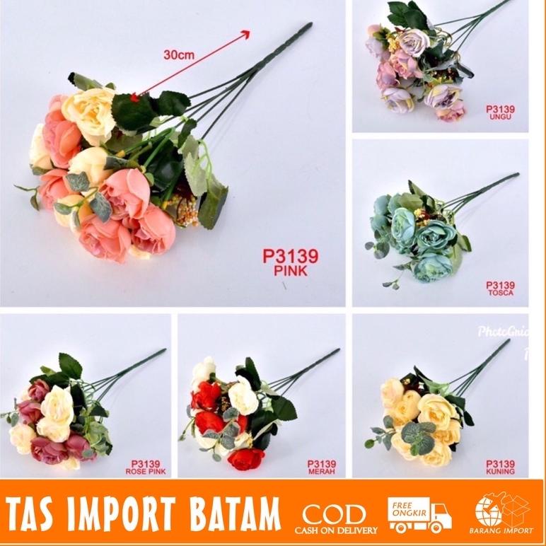 COD✔️ TIB COD P3139 ( 1 KG BISA 28 PCS )BUNGA BUKET / BUNGA DEKORASI /TANAMAN ARTIFISIASL