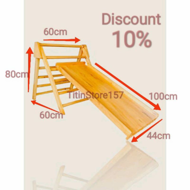 Pickler triangle maianan prosotan anak / pikler panjatan / pikler triangle