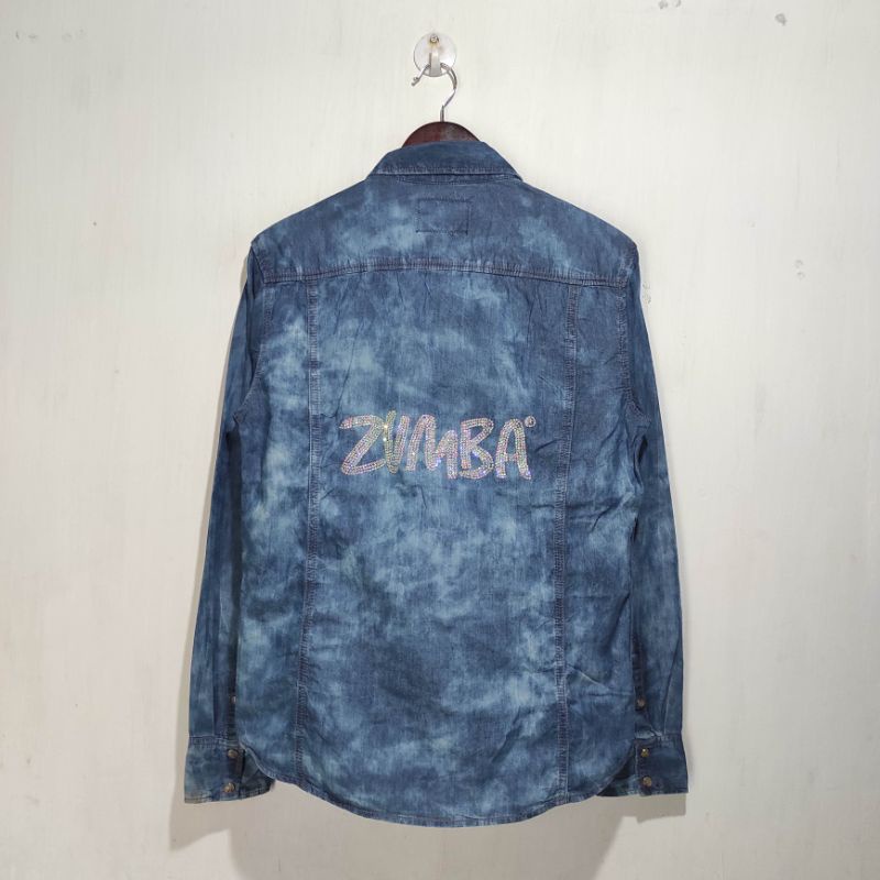 Kemeja soft denim VONIN Homme cewek size M