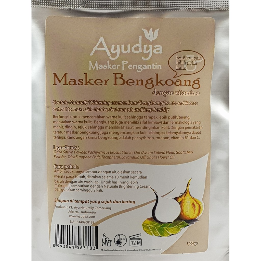 Ayudya Masker Pengantin Bengkoang 500