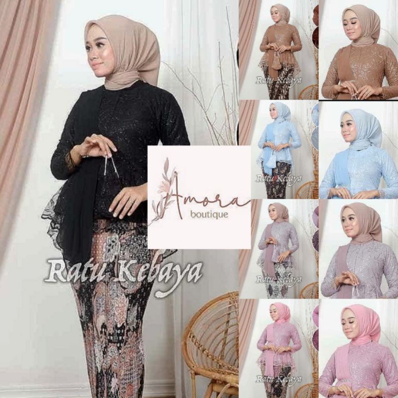 (Dijamin Realpict) SETELAN KEBAYA AURORA SELENDANG REALPICT TERLARIS > KEBAYA MODERN / KEBAYA REMAJA