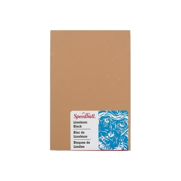 

Terlaris Stn Speedball Linoleum Block 4 X 6 Inch Smoky Tan Mounted Carving Block