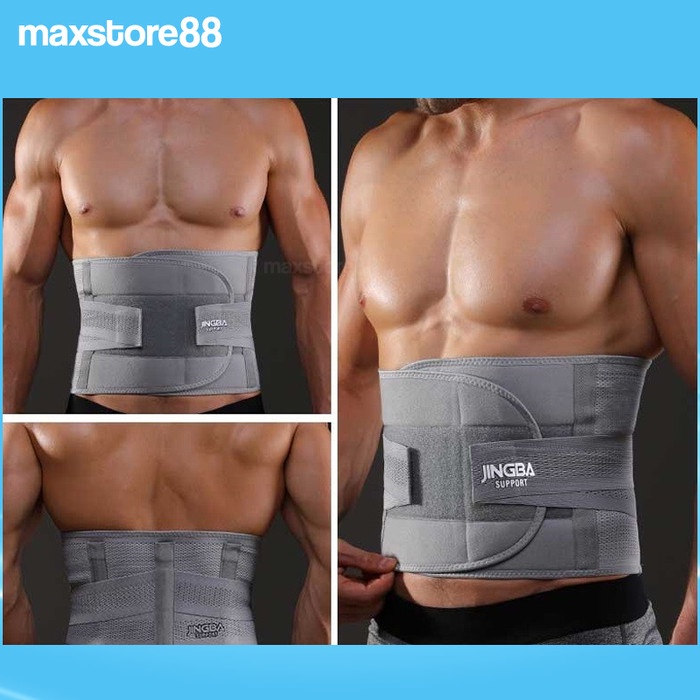 Korset JINGBA Waist Support Korset perut pria wanita Sabuk Penyangga - M (95CMx23CM)(C0K4) PREMIUM S
