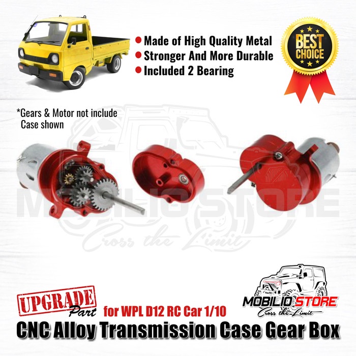 Must Have Upgrade Part Metal Alloy Transmission Case Gearbox For Wpl D12 Rc Car Terlaris