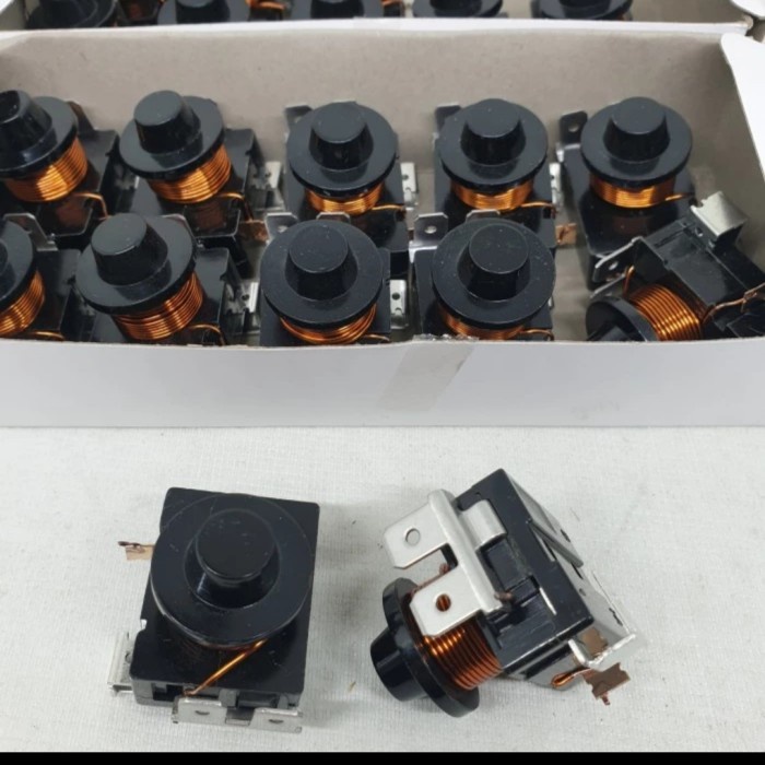 Relay ptc coil kulkas 1/8 HP 1per8 rilai relay gulung kawat