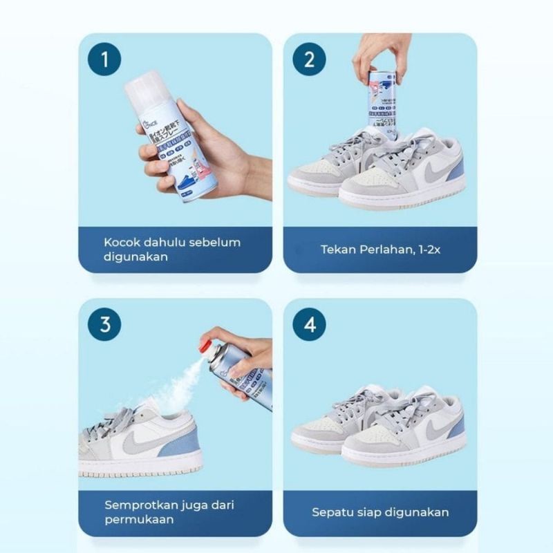 {DS} Spray Penghilang Bau Sepatu Semprotan Sepatu Anti Bau Anti Bakteri