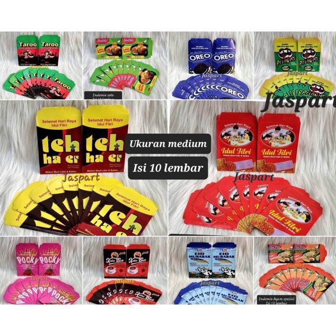 

Hampers Amplop Lebaran Idul Fitri Snack Unik Kekinian 1 Pack Isi 10 Stok Terbatas