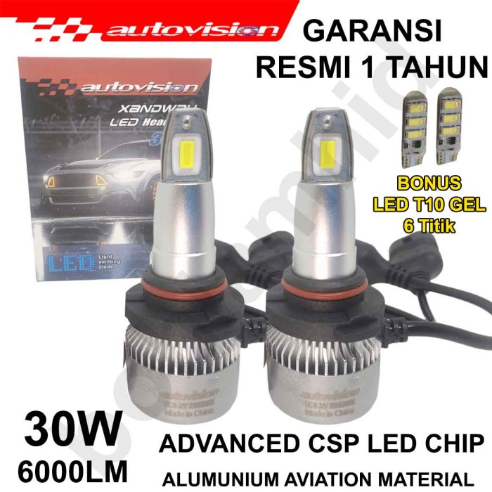 FREE ONGKIR LAMPU LED HB3 9005 AUTOVISION XAND 6500K LAMPU TEMBAK JAUH BEAM FREE ONGKIR