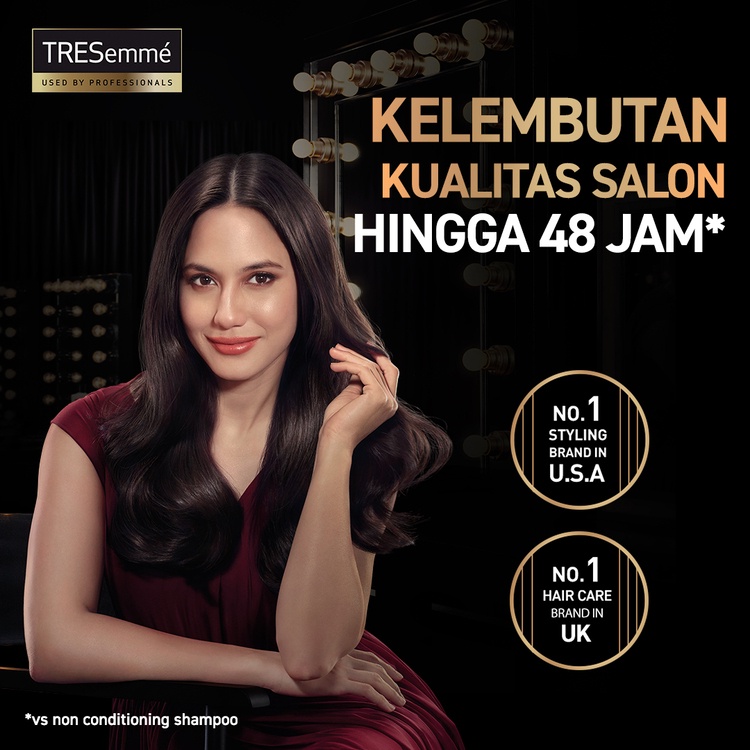 TRESEMME SHAMPOO KERATIN SMOOTH Rambut Lembut 48 Jam* with Hydrolyzed Keratin 670ML