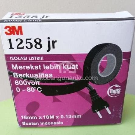 

Isolasi Listrik 3m 1258 Jr Hitam Asli / Solasi Kabel 3 M Electric Tape kud