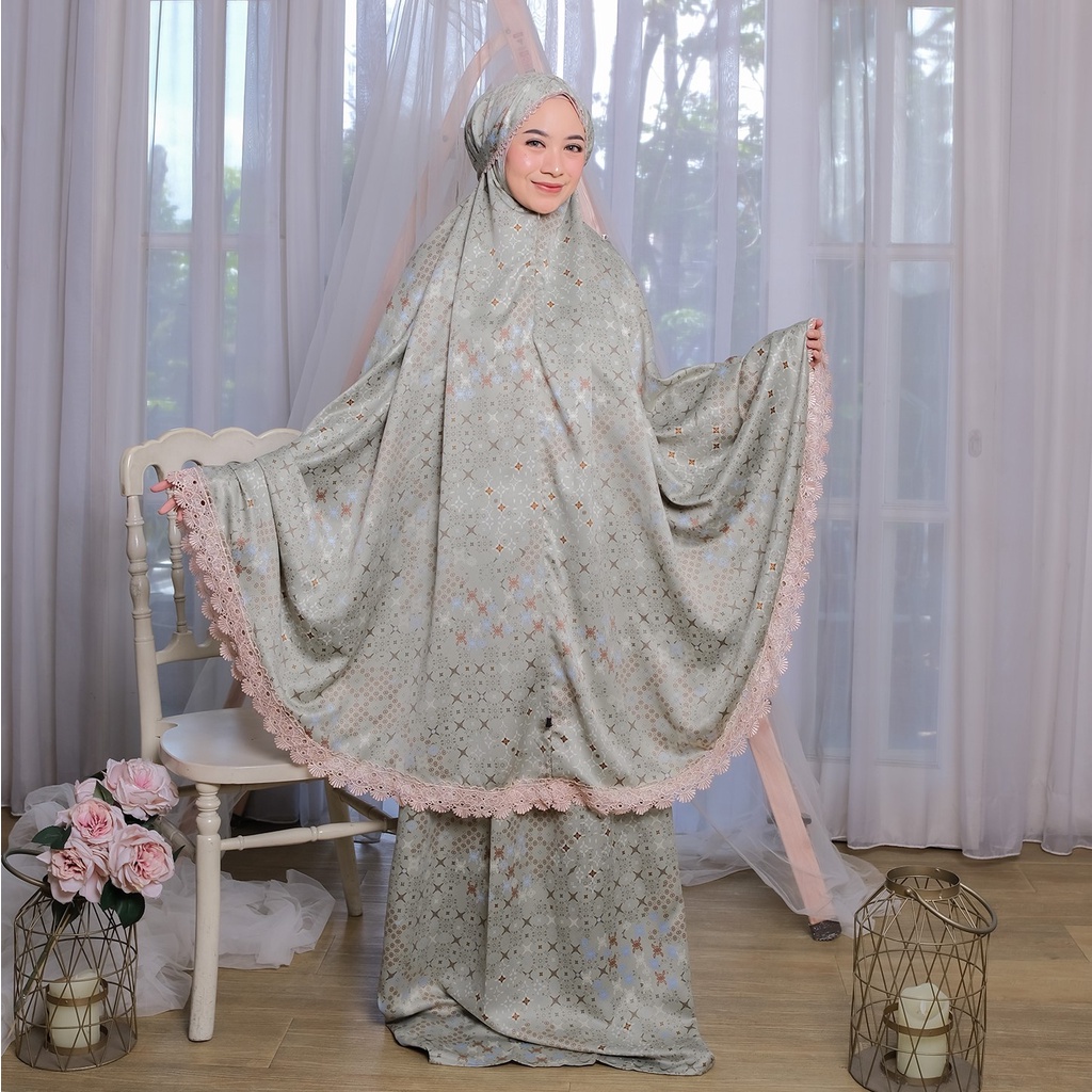 Ladybydiana SHOFIA PRAYER SET Mukenah Dewasa Travelling Bahan Maxmara Mewah dan Elegant