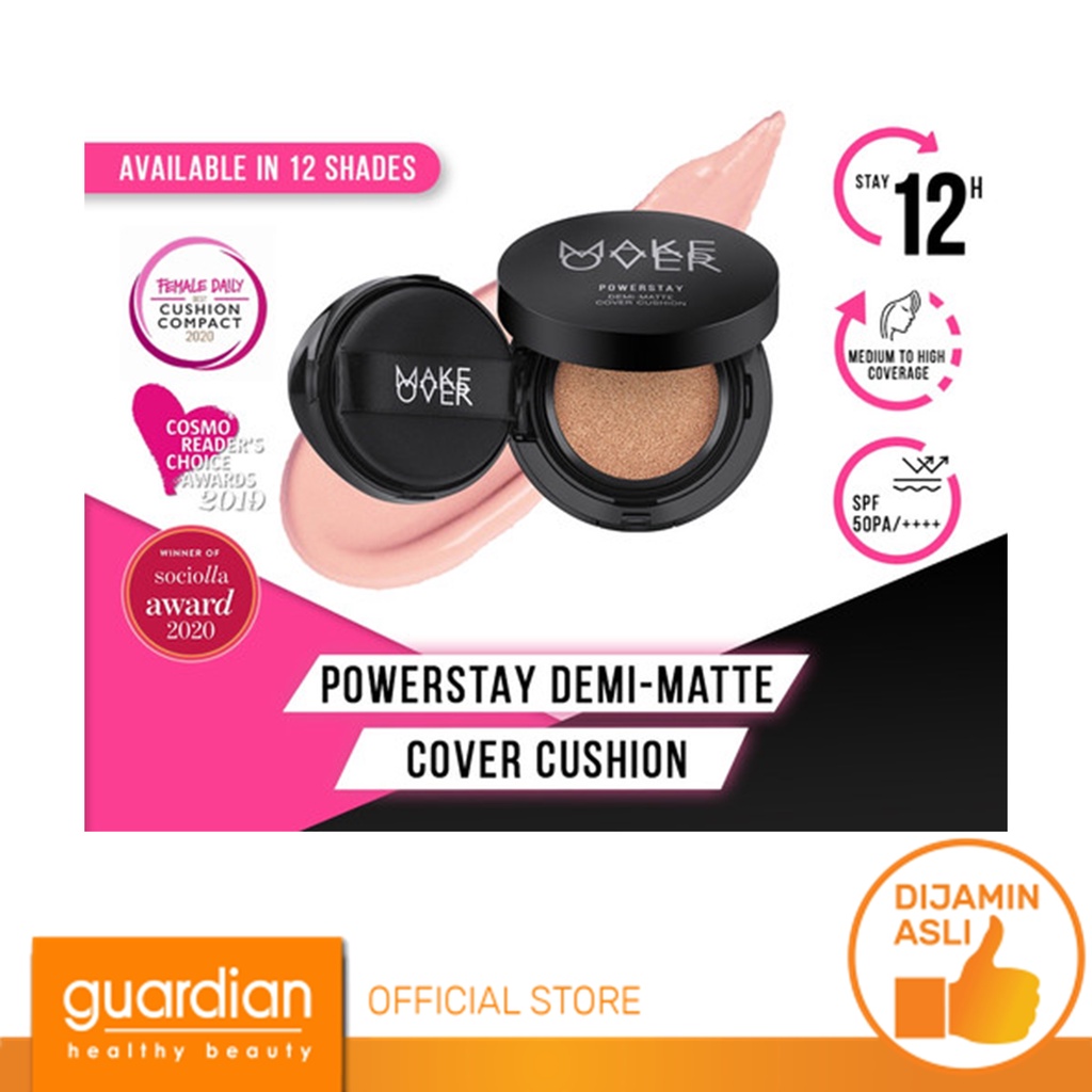 MAKE OVER Powerstay Demi Matte Cover Cushion - C41 Cool Sand 15g