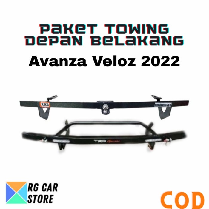 PAKET TOWING DEPAN BELAKANG VELOZ 2022 DIJAMIN PNP