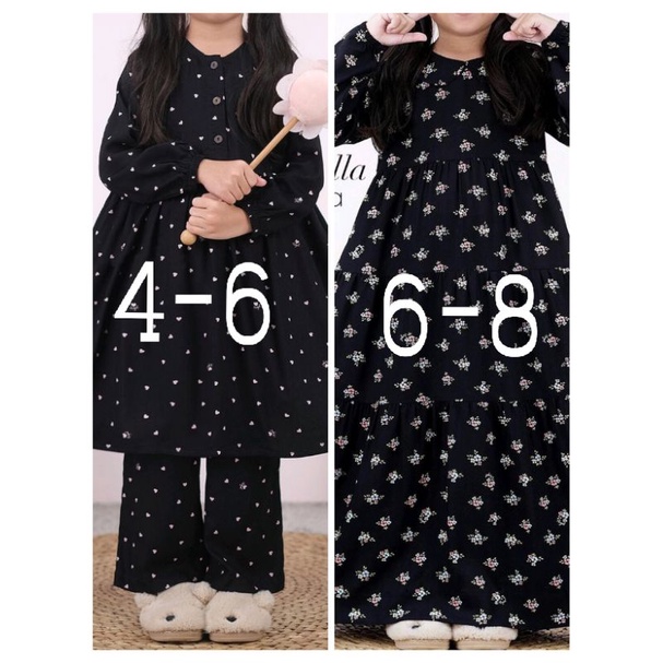 New With Tag Little Zahra Black Pink Heart Atelier Angelina