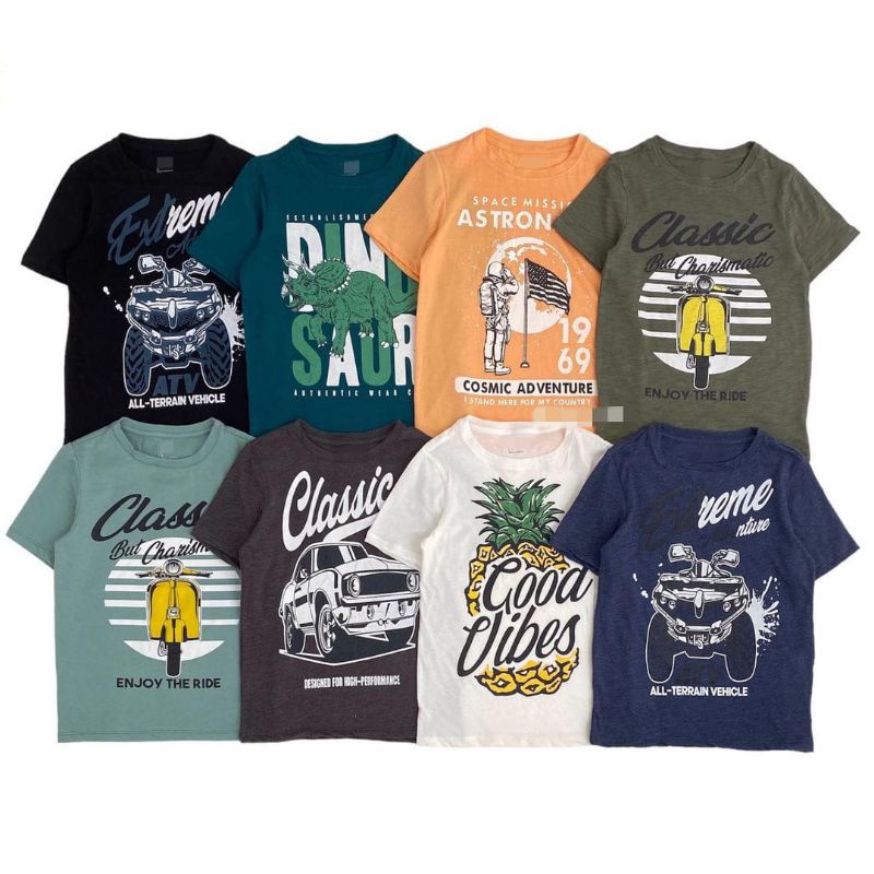 Tshirts Kaos Anak Laki-Laki Junior sz 4 -14 tahun katalog 1