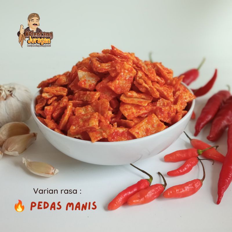 

Kolentang Rasa Pedas Manis | Keripik Singkong Jadul