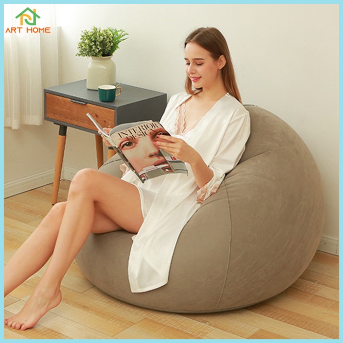 Terlaris Sofa Kursi Angin Santai Bean Bag Inflatable Single Bulat