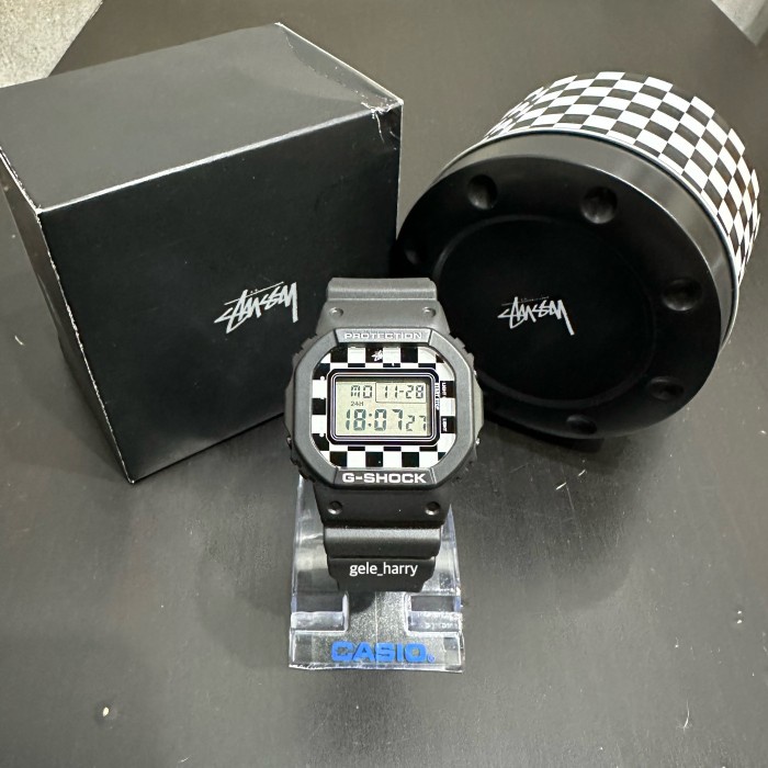 Diskon Spesial Gshock X Stussy Checker Dw5600Vt Terlaris